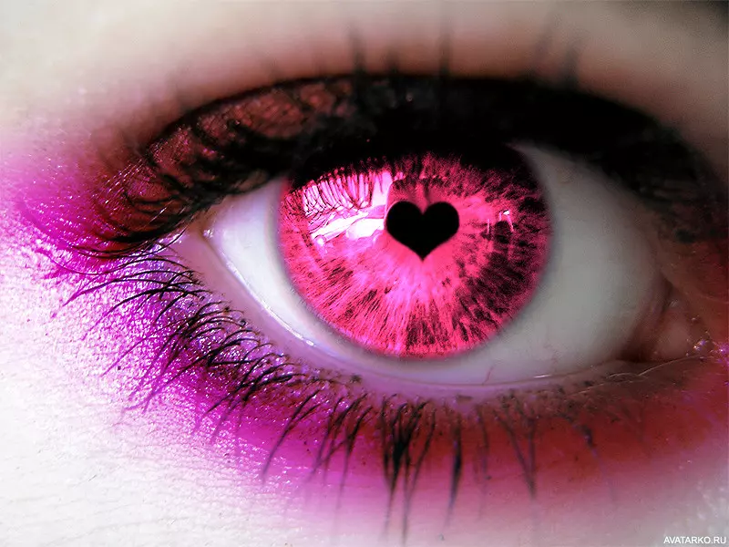 pembe renk goz