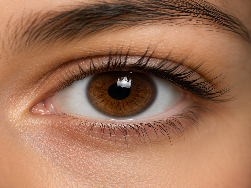 eye melanin reduction